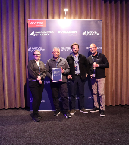 Partnerkonferens med Vitec Pyramid ERP fylld med nyheter, framtidsspaningar och stolta pallplatser för vårt team.